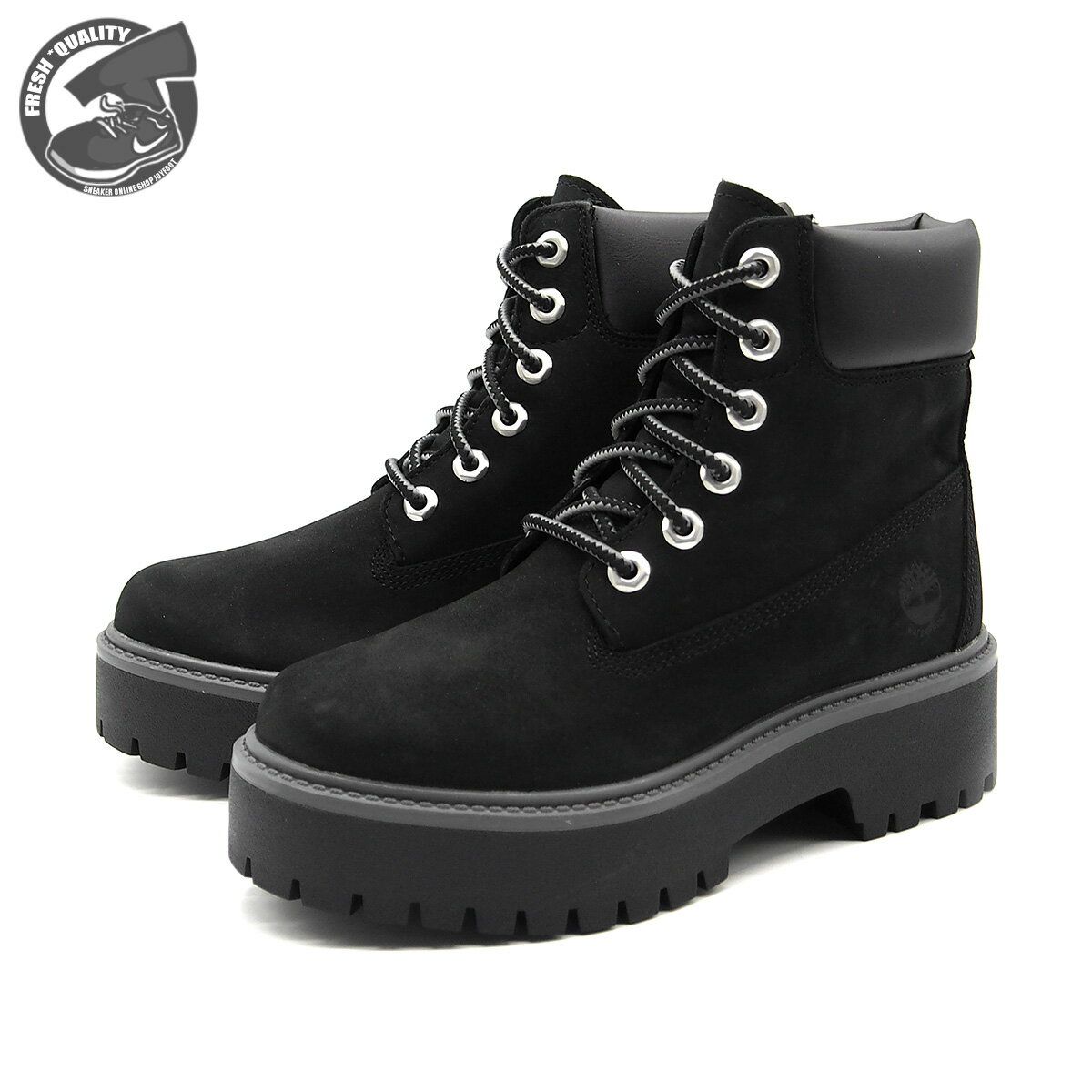 TIMBERLAND PLATFORM 6IN WP BOOT BLACK a5rh5 テ