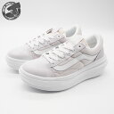 VANS OLD SKOOL OVERT CC LIGHT GREY/WHITE バンズ オールドスクール オーヴァート ライトグレー/ホワイト レディース