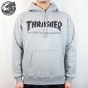 th8501-gray THRASHER MAG LOGO HOODIE GRAY/BLACK XbV[ }O S t[fB[ O[/ubN