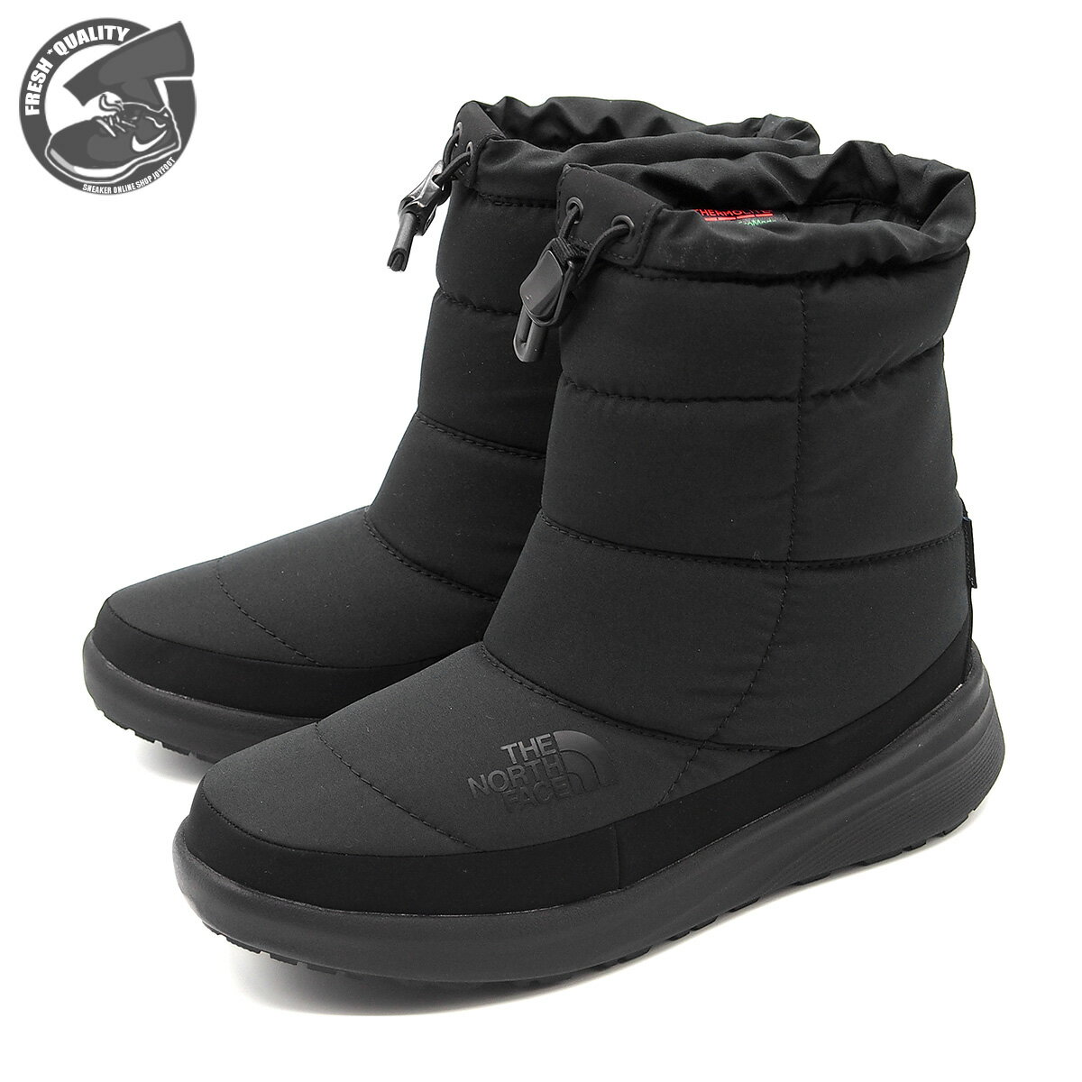 楽天JOYFOOT ”SNEAKER ONLINE SHOP”THE NORTH FACE W NUPTSE BOOTIE WP VII KK NFW52272 ノースフェイス ウィメンズ ヌプシ ブーティ ウォータープルーフ 7 ブラック スノーブーツ レディース 2023FWモデル