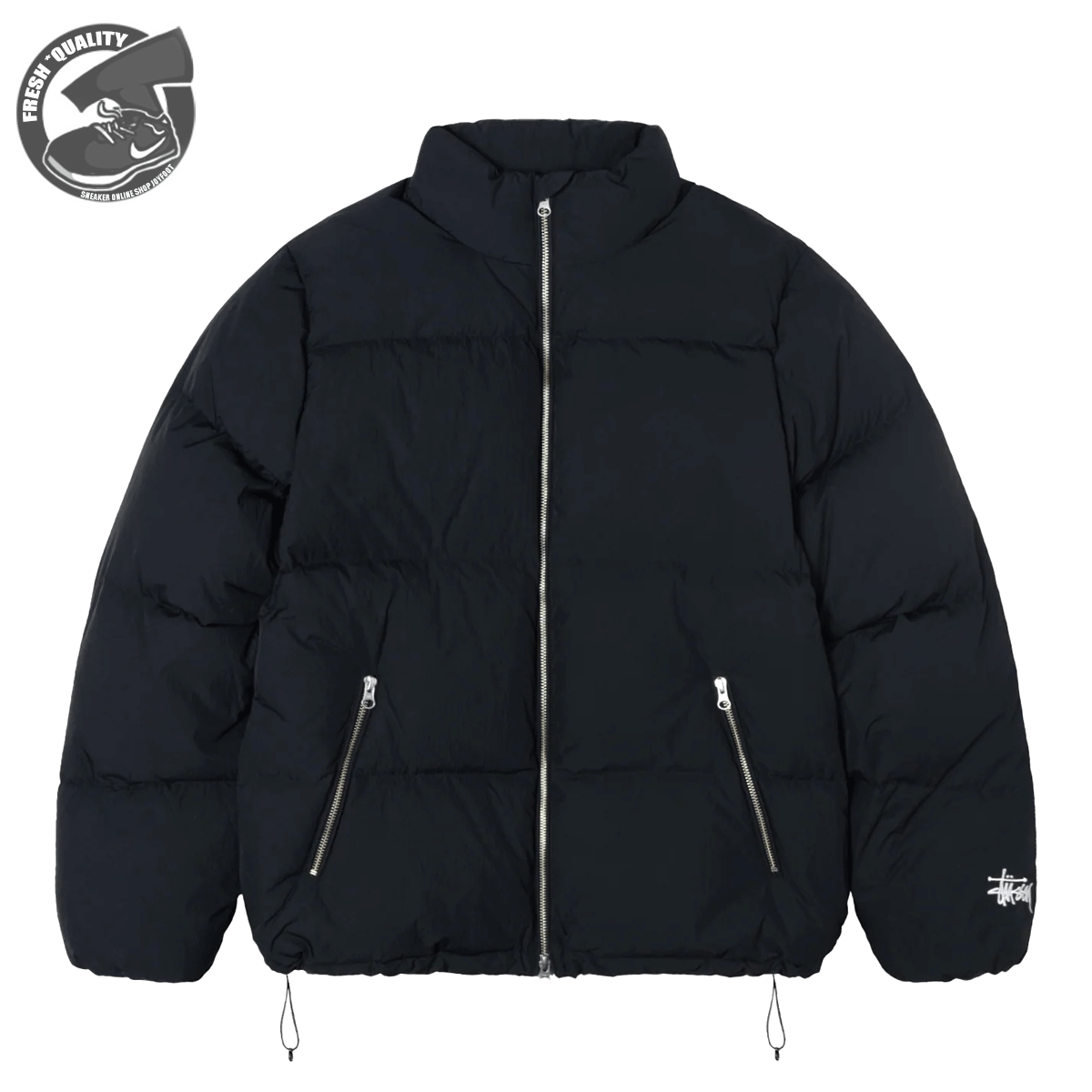 ステューシー パーカー メンズ 【お買い物マラソンポイント3倍】STUSSY DOWN PUFFER NYLON BLACK 115711 ステューシー ダウン パファー ナイロン ブラック 2023HO