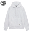 ステューシー パーカー メンズ STUSSY CONTRAST STITCH LABEL HOOD GREY HEATHER 118459 ステューシー コントラスト スティッチ ラベル フード グレーヘザー 2023HO