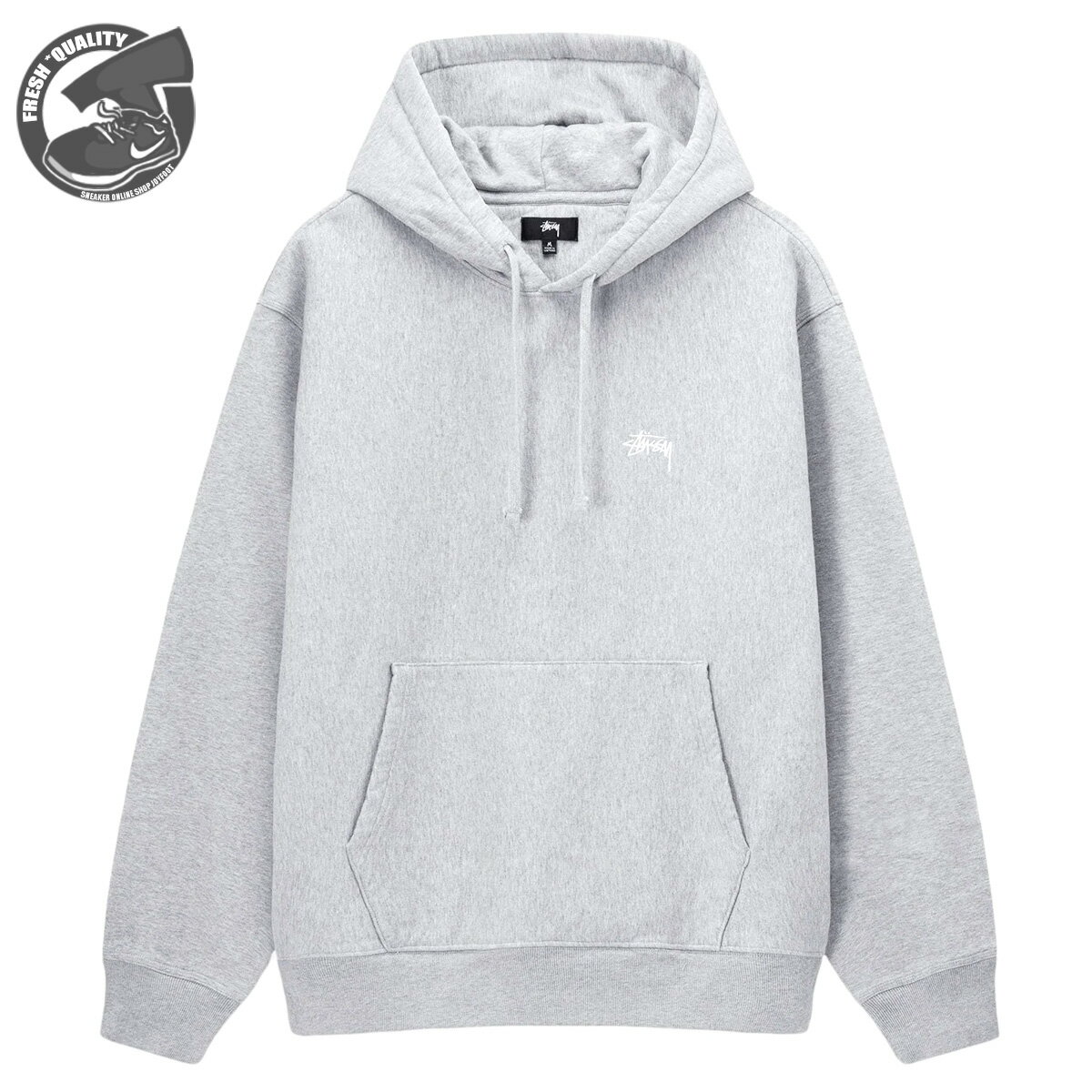 ステューシー パーカー メンズ 【お買い物マラソンポイント3倍】STUSSY STOCK LOGO HOODIE GREY HEATHER 118532 ステューシー ストックロゴ フーディー グレーヘザー 2023HO