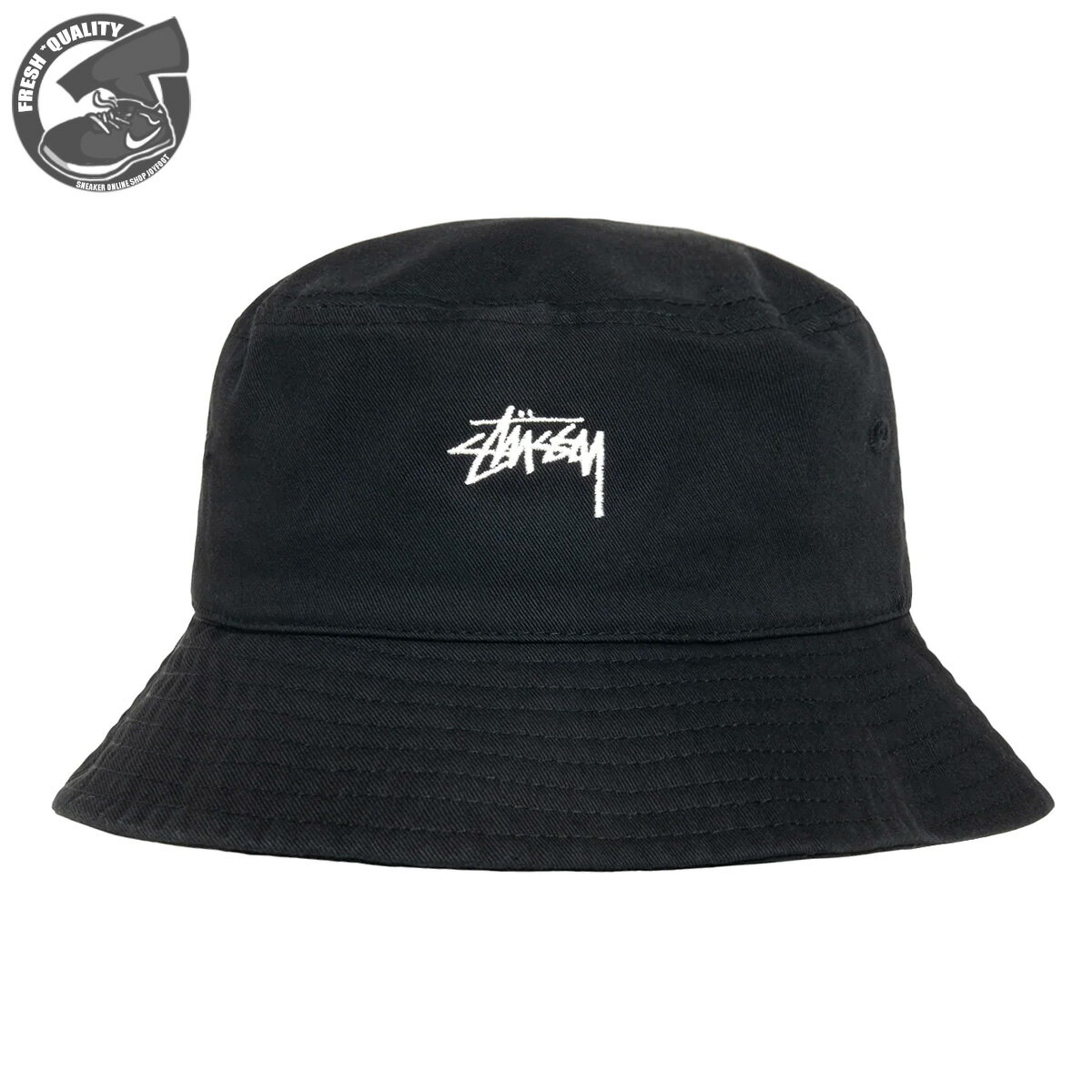 ステューシー 【楽天スーパーセールPx5倍】STUSSY STOCK BUCKET HAT BLACK1321023 ステューシー ストック バケットハット ブラック