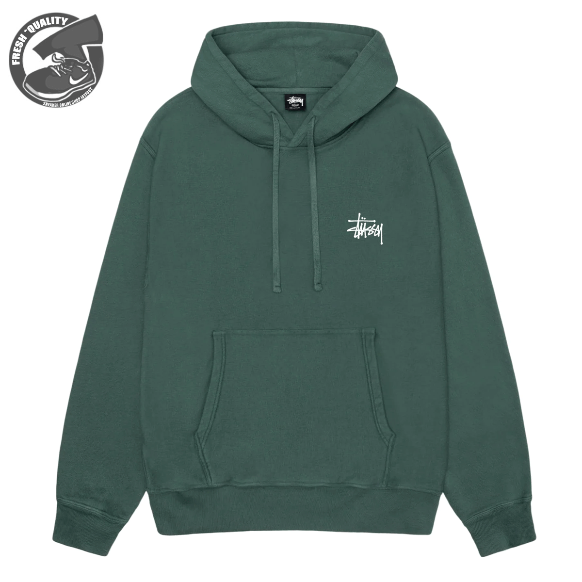 ステューシー パーカー メンズ STUSSY BASIC STUSSY HOODIE PIGMENT DYED FOREST 1924879p ステューシー ベーシック ステューシー フーディー ピグメント ダイ フォレスト 2023HO