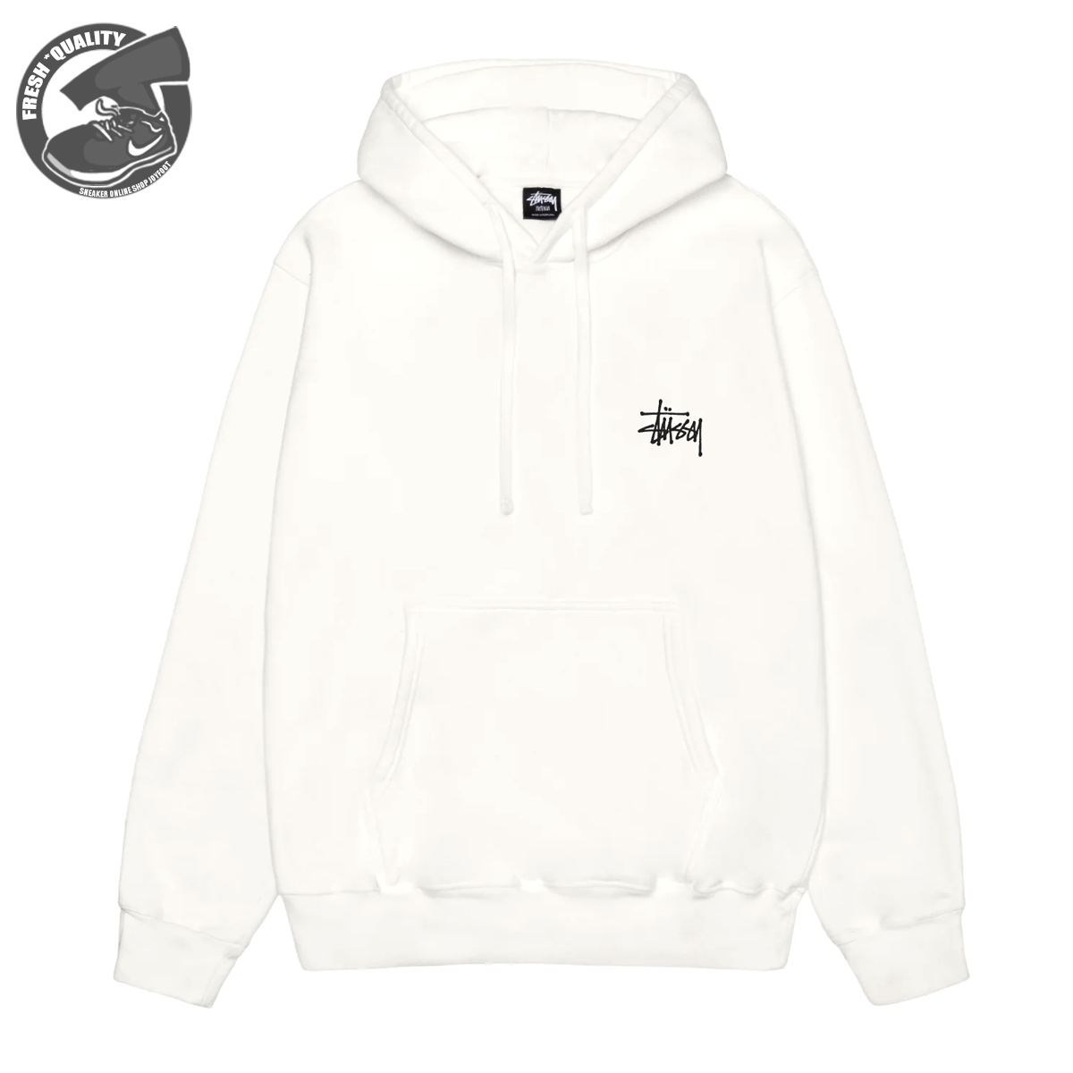 STUSSY BASIC STUSSY HOODIE PIGMENT DYED NATURAL 