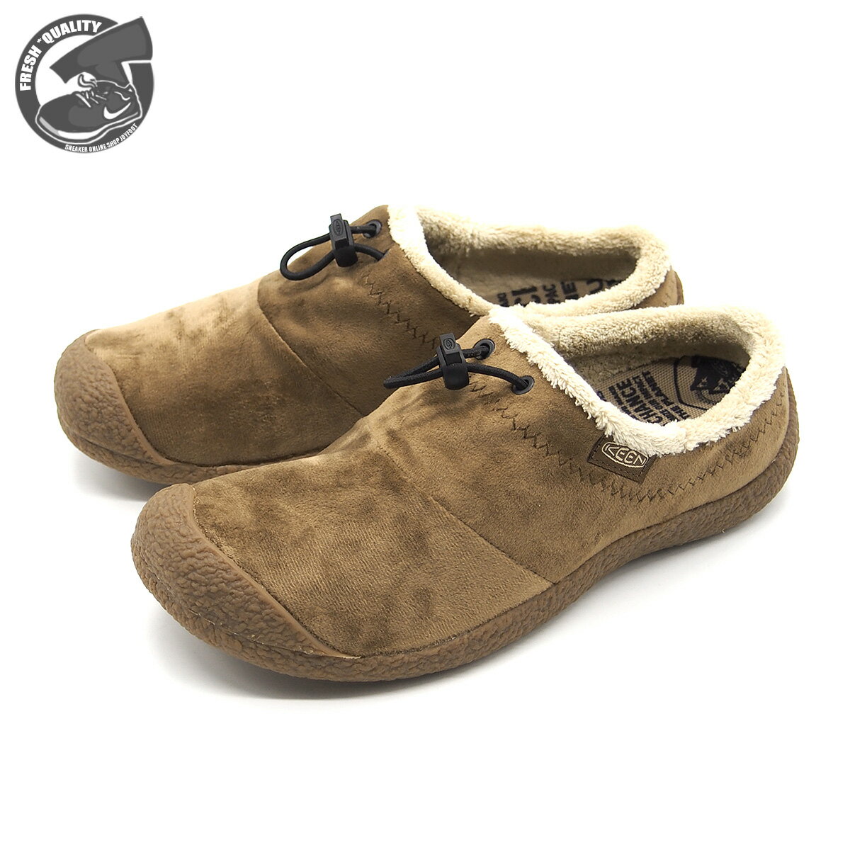 乐天商城 - 【お買い物マラソン4/27(月)9:59まで】KEEN WMNS HOWSER 3 SLIDE DARK EARTH/VELOUR 1026649 キーン ウィメンズ ハウザー 3 スライド ダークアース/ベロア スライドスニーカー