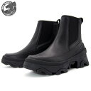 SOREL BREX BOOT CHELSEA WP BLACK/BLACK NL4302-010 ソレル ブレックスブーツチェルシー ウォータープルーフ ブラック/ブラック レディース 防水 チェルシーブーツ サイドゴア