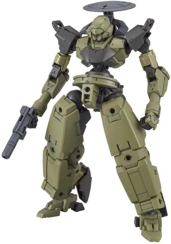 30MM bEXM-14T シエルノヴァ[グリーン] 1/144スケール 色分け済みプラモデル対象年齢:8才以上付属品:ハンドガン×1、バックパック×1式、マーキングシール×1マッシヴな脚部、長い前腕、上方向に拡張できるバックパックなど、特徴的なパーツ構成。拡張可能な関節機構を採用。指揮官機用、特殊部隊用、近接格闘用の胸部パーツはポルタノヴァと連動。