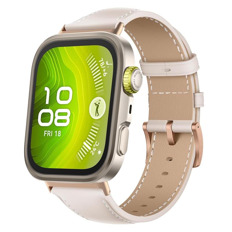 [] Leather Band for uawei Watch Fit 5 Pro/Fit 5/4 Pro/4/3 Compatible Band, PU Leather Material, Soft, Flexible, Business Style Replacement Strap, Women's & Men's Leather Strap