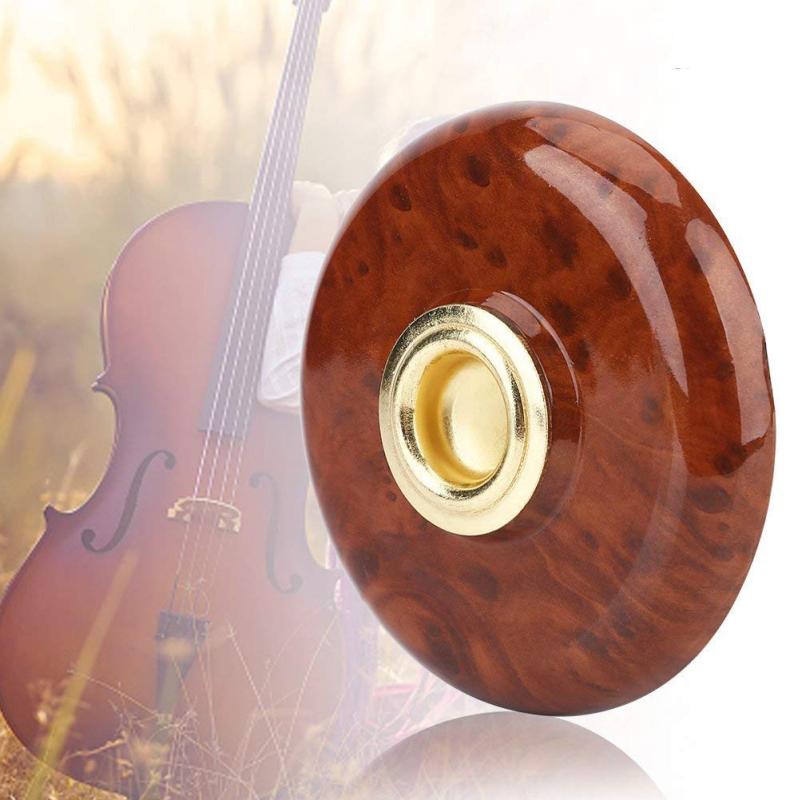Cello Endpin Rest Holder Stopper Stand Cello Anti-Slip Mat Pad Plastic + Metal Holder Floor Protector Musical Instrument Accessory (Brown)