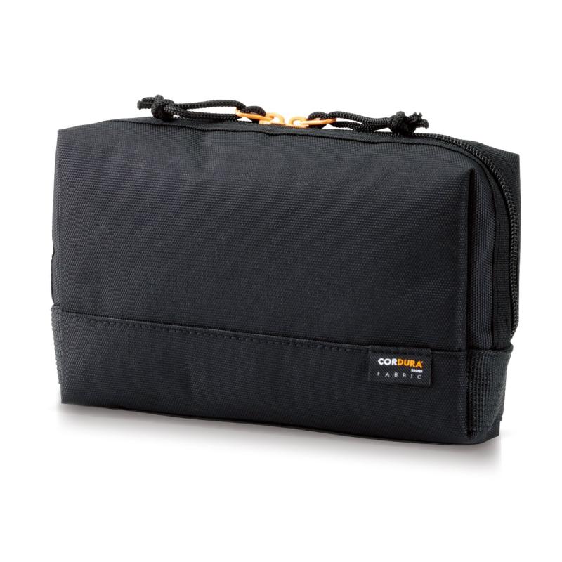 エレコム ガジェットポーチ ガジェット ポーチ 大容量 CORDURA1000 (撥水 高耐久) 6つの仕切りポケット付き ブラック A-CDGP01BK joyful11-10020807 ジョイフル39楽天市場店 パッケージ画像