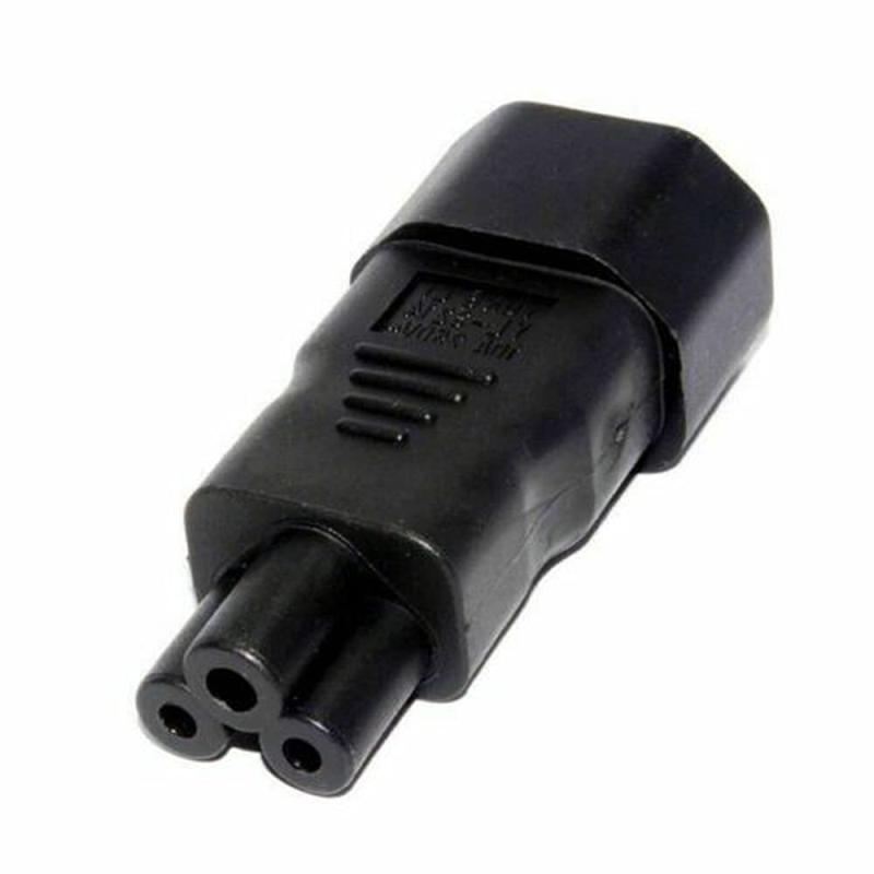 ジョイフル39楽天市場店のIEC 320アダプタ3極ソケットc14プラグインをCloverleaf Micky c5直線拡張子電源アダプタ｜アングル3