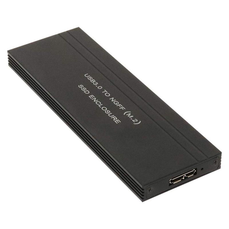アイネックス USB3.0接続 UP対応 M.2 SATA Dケース DE-10