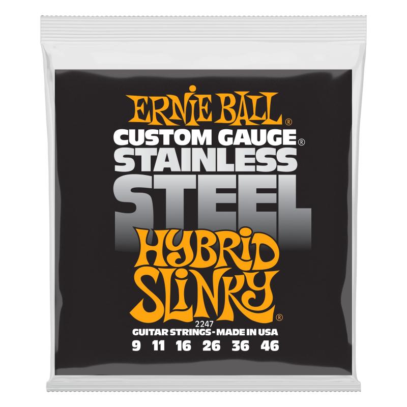 正規品 ERNIE BALL 2247 エレキ弦 (09-46) STAINLE YBRID SLINKY ステンレス・ハイブリッド・スリンキー