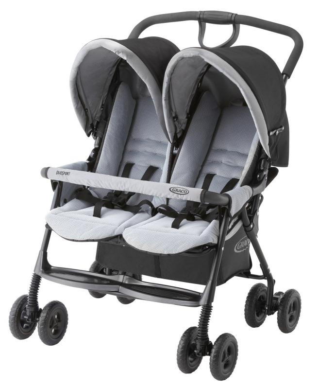 Graco(グレコ) 二人乗りベビーカー デュオスポーツ 1か月~36か月まで A型ベビーカー 背面 ...