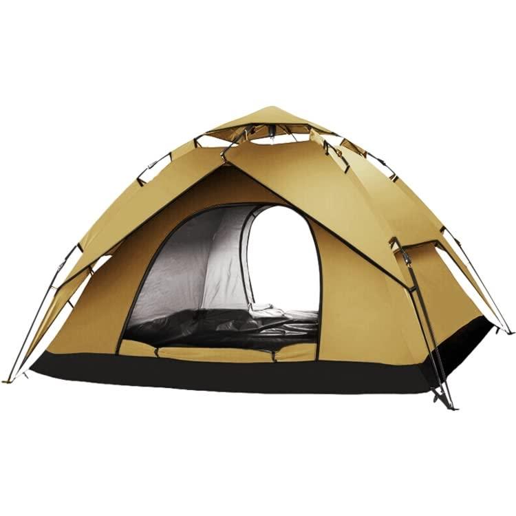 [ラドウェザー] テント ワンタッチ 4人用 2層構造 フルクローズ 防水 uvカット 大型 キャンプ用品 登山 ファミリー