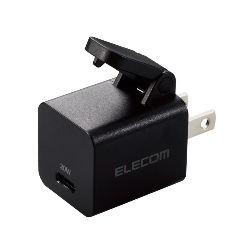 エレコム USB 充電器 20W USB PD対応 Type-C 1ポート  iPhone 14/13/12/SE3/SE2,Android 各種対応