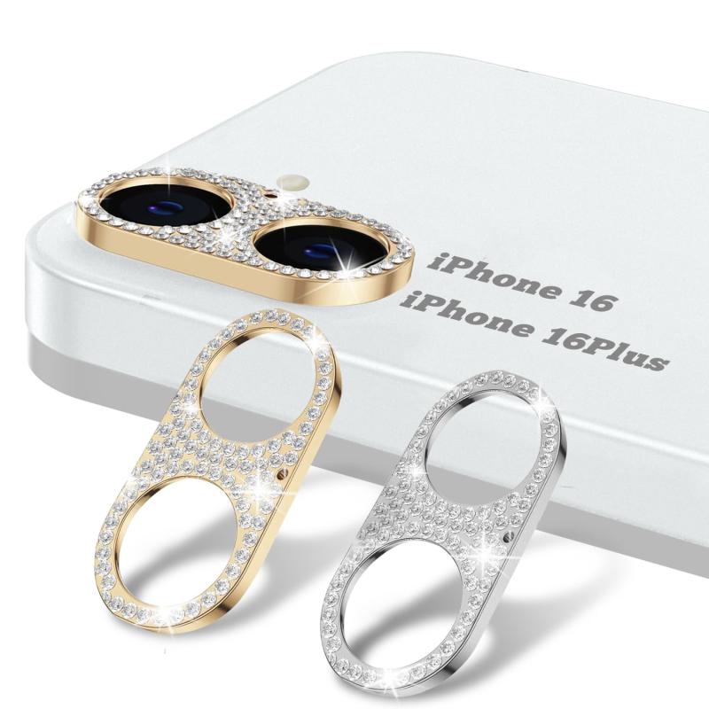 iPhone 対応 カメラフィルム カメラ保護カバー カメラカバー キラキラ アルミニウム合金 ラインストーン ダイヤモンド ファッション キズ防止 3Dデコレーション レンズカバー iPhone 対応 joyful11-10036301 ジョイフル39楽天市場店 サンプル画像2