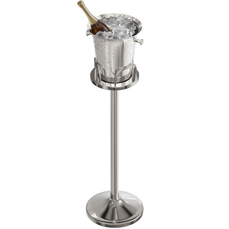 Ice Bucket with Stand Standing Champagne bucket for Party Stainless Steel Wine Bucket Wine Cooler with Stand 5L Wine Chiller fo joyful11-10044674 ジョイフル39楽天市場店 サンプル画像2
