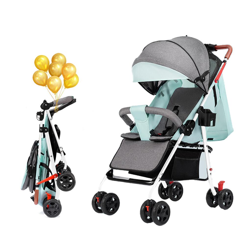 Strollers - ベビーカー 軽量 コンパクト 折り畳み リクライニング ワンタッチ開閉 超軽量 4輪　軽い おでかけ おしゃれ 赤ちゃん キッズ アルミバギー 新生活