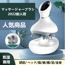 ヘッドマッサージャー マッサージャーブラシ 乾湿兼用 IPX7防水 頭皮/ ヘッド/首/肩/腰/足/全身 USB 充電式 便利 低騒音 【CE認証】 父の日 誕...