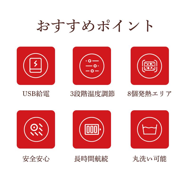 電気毛布 着る毛布 ひざ掛け USB給電式 8エリア発熱 3段階温度調節 丸洗い可能 省エネ 肩掛け 無地 ブランケット 大きめ 暖かい コードレス
