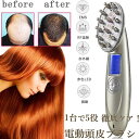 電動頭皮ブラシ 育毛 RF温熱 EMS 赤外線LED搭載 光エステ 薄毛対策 脱毛防止 音波振動磁気 多機能電動ヘアブラシ 発毛促進 頭皮マッサージ器 母の日 ...