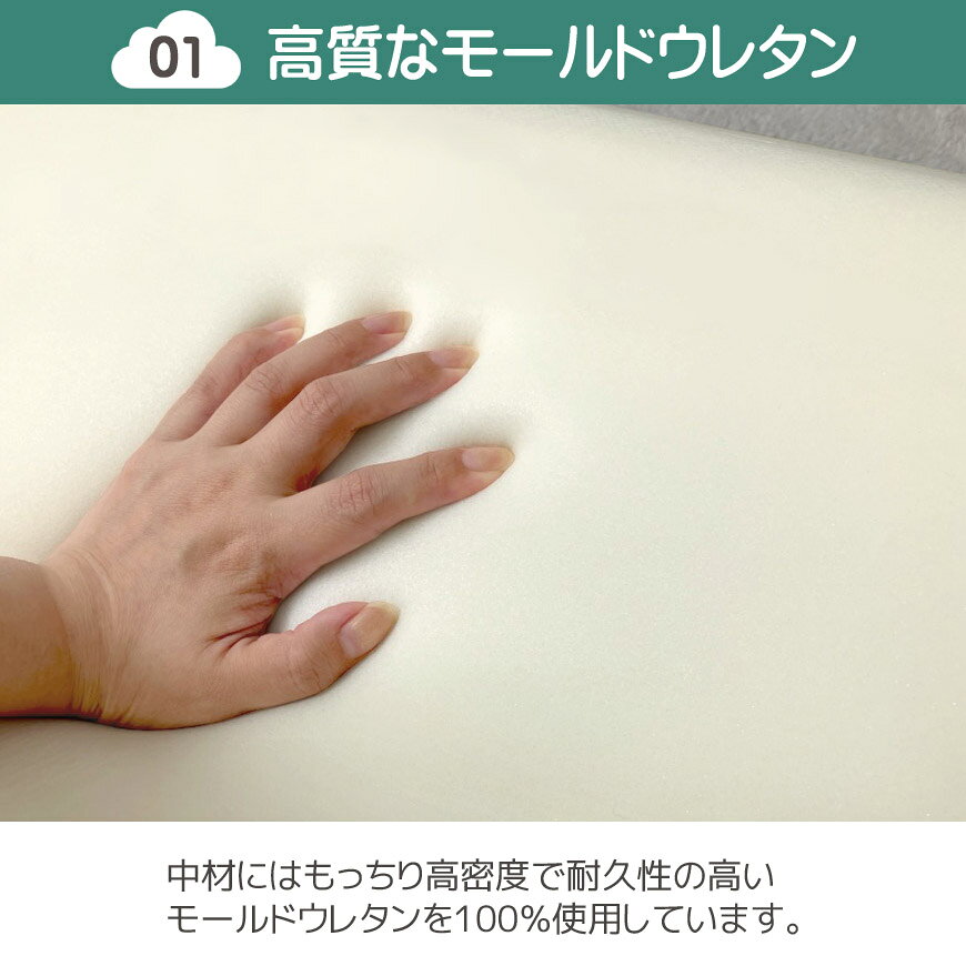 まくら 中材 モールド ウレタン 高質 約30×50cm 高級 枕 中身 本体 カバーなし ウレタン 立体 3D もっちり しっかりめ 交換用 ウレタンまくら 低反発 寝具 MOLD MESH PILLOW [2]