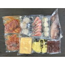 北海道 海鮮キムチ鍋 Fセット (白菜キムチ200g、各種具材) 2