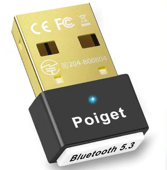 【業界トップクラスBluetooth5.3技術&ドライバー不要】Poiget Bluetoothアダプタ レシーバー USB 超低遅延 小型 簡単な操作 最大通信距離20-30m ブルートゥース アダプタ EDR/LE対応(省電力) aptX対応 Win7/8.1/10/11対応 Mac非対応 、挿し込で即利用 (ブラック)