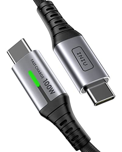 INIU USB Type C P[u 100W 5A PD QC 4.0Ή 2m }[d f[^] ϋviC҂ Type c to Type c USBP[u ^CvC [dP[u MacBook Air Pro iPad Pro Mini Xiaomi Samsung Galaxy OPPO Huawei Sony Xperia Google PixelUSB-C@Ή