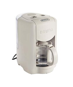 BRUNO ブルーノ コンパクト ミル付き コーヒーメーカー 全自動 一人用 二人用 2杯 から 5杯 グレージュ BOE104-GRG