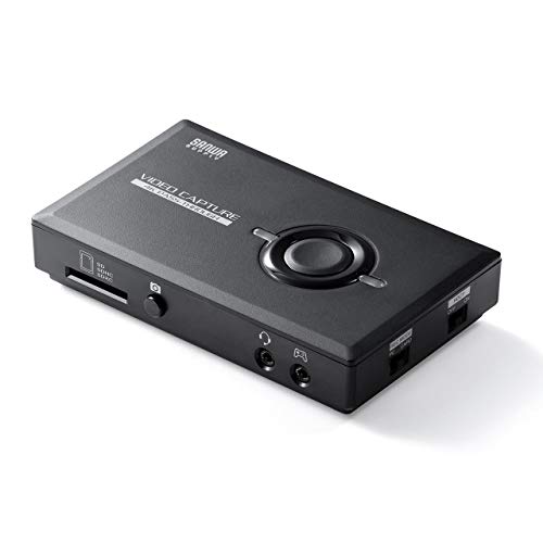 サンワダイレクト HDMI ゲームキャプチャー 4K/60pパススルー Youtube配信対応 ボイススルー機能 400-MEDI032