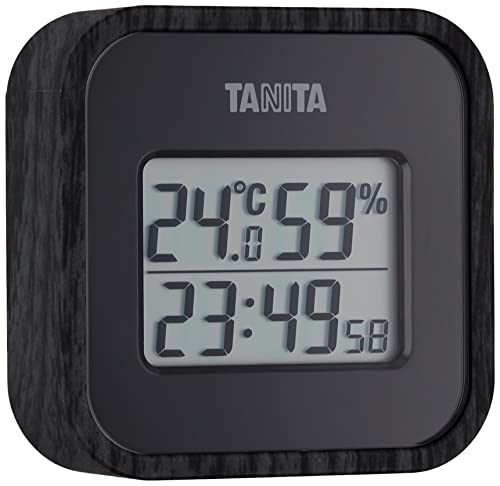 タニタ デジタル温湿度計 ブラック TT-571