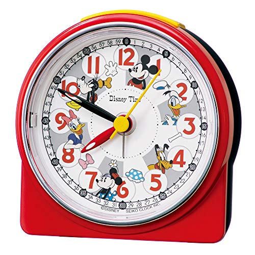 セイコークロック 目覚まし時計 置き時計 キャラクターミッキー&フレンズ アナログ 赤 本体サイズ:8.9×8.6×4.7cm FD480R