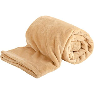 吸湿発熱プラス1℃　ふわとろマイクロファイバー毛布 セミダブルサイズ ベージュ（ナチュラル） 洗濯可能 冷え対策