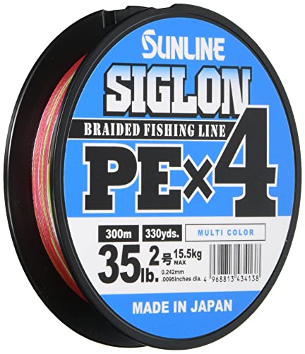 サンライン SUNLINE ライン シグロン PEx4 300m 5色 2号 35LB J