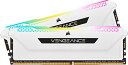 Corsair DDR4-3200MHz デスクトップPC用 メモリ VENGANCE RGB PRO SLシリーズ 32GB 16GB×2枚 CMH32GX4M2E3200C16W