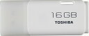 TOSHIBA USBメモリ 16GB USB2.0 キャップ式 ホワイト (国内正規品) TNU-A016G