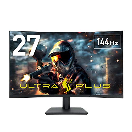 プリンストン ULTRA PLUS ゲーミングモニター 曲面ディスプレイ 27型ワイド (フルHD/144Hz/FreeSync/DisplayPort/VESA) PTFGFA-27C