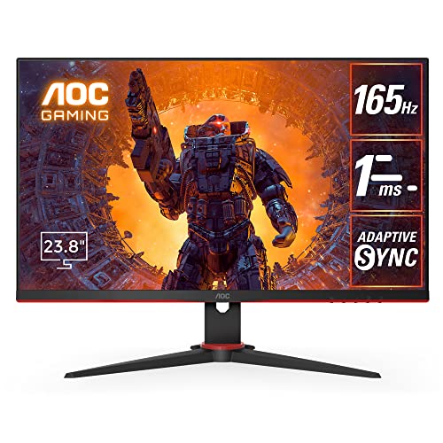 AOC ゲーミング液晶モニター 24G2SPE/11 (23.8インチ/フルHD/IPS/HDMI/DisplayPort/165Hz/応答速度1ms/HDRエフェクトモード/Adaptive Sync/フリッカーフリー/ローブルーモード)