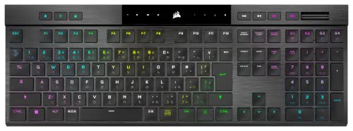 CORSAIR Bluetooth K100 AIR Ultra-Thin 磻쥹ߥ󥰥ܡ ᥫ˥륭ܡ ʰ ֥å CHERRY MX CH-913A01U-JP