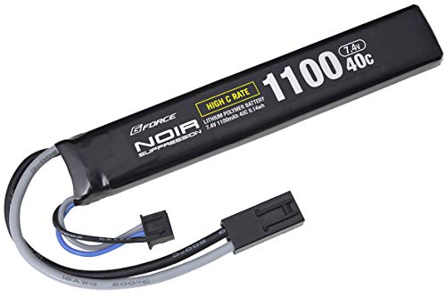 G-FORCE W[tH[X Noir Suppression LiPo 7.4V 1100mAh 40C XgbNC XeBbN^Cv GFG933