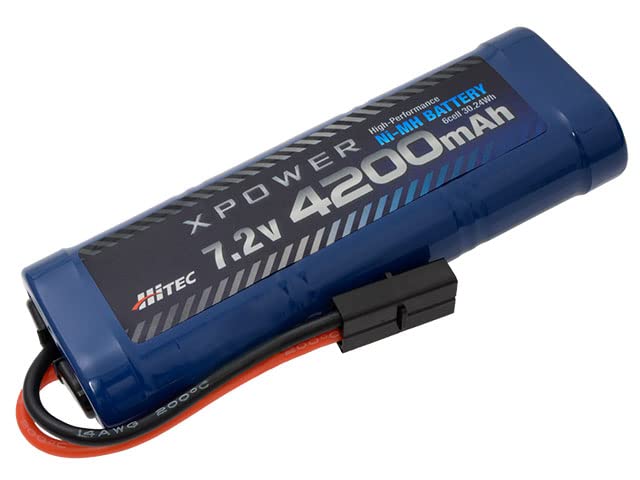 ハイテック XPOWER Ni-MH 7.2V 4200mAh(タミヤタイプコネクター) 日本正規品 バッテリー ラジコン 電動RC バギー ラリー レース XP4200-NT-B