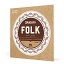 D'Addario ꥪ ܡ륨ɥʥ Folk Nylon EJ32 Silver Wound/Black Nylon Trebles ڹʡ