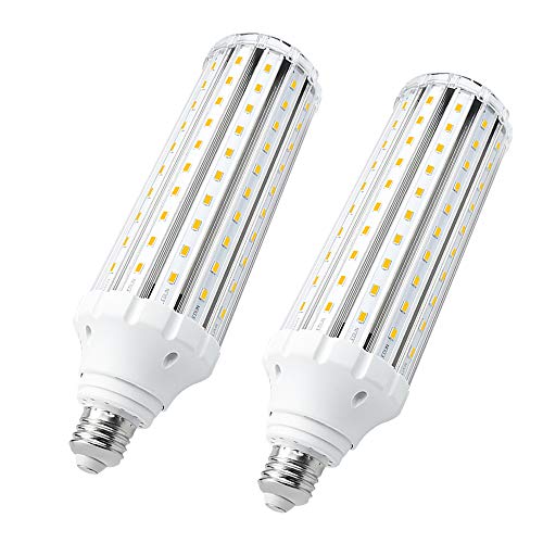 E26口金 45W トウモロコシ型 LEDコーンライト 400W相当 水銀灯 led 代替 屋内外兼用 超高輝度 2個セット 昼光色 (AC85-265V)