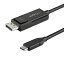 StarTech.com USB-C - DisplayPort 1.4 Ѵ֥/2m/Ѵб/8K 60Hzб/HBR3HDRDSCб/Thunderbolt 3 ߴ/Type-C - DP Ѵǥץ쥤ץ CDP2DP142MBD