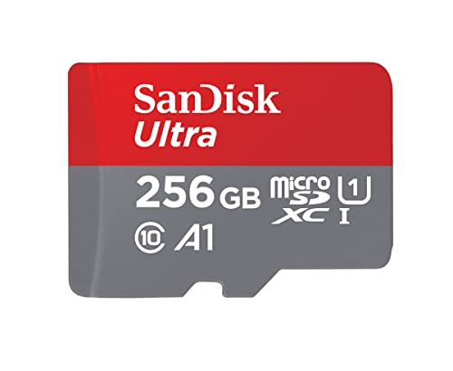 SanDisk (TfBXN) 256GB Ultra microSDXC UHS-I [J[h A_v^[t - 120MB/s C10 U1 tHD A1 Micro SD J[h - SDSQUA4-256G-GN6MA