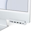 Satechi iMac24インチ用 USB-C クランプハブ (シルバー) (2021 iMac対応) USB-C データポート, 3xUSB-A 3.0, Micro/SDカードリーダー